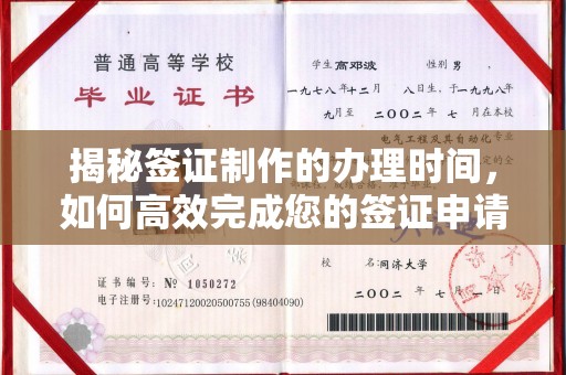 永福揭秘签证制作的办理时间，如何高效完成您的签证申请